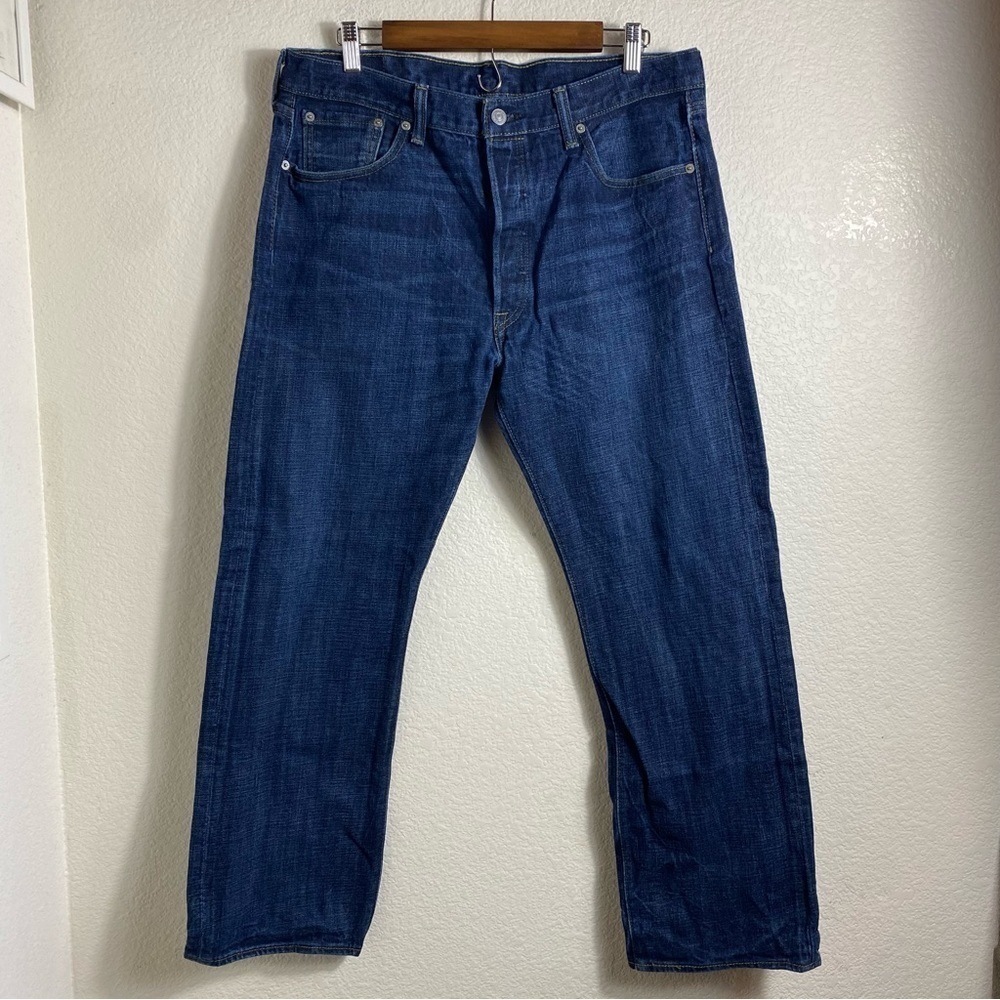 Levi's Men's  original 501 Blue Button Fly Jeans Size: 36X30